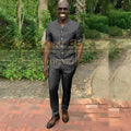 Fashion Summer Short Sleeve Men's Suits Outfits High Quality Single Breasted Notch Lapel Slim Fit 2 Piece Jacket Pants Blazer