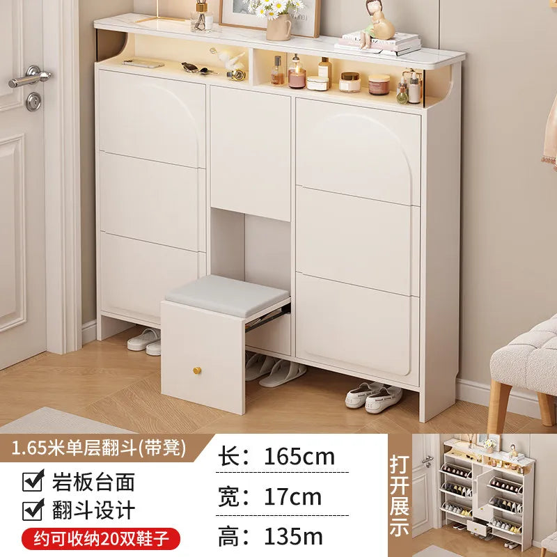 Slim Office Shoe Rack Kids' Storage Entryway Hotel Room Shoe Cabinet Bench Display Rangement Chaussures Hallway Furniture