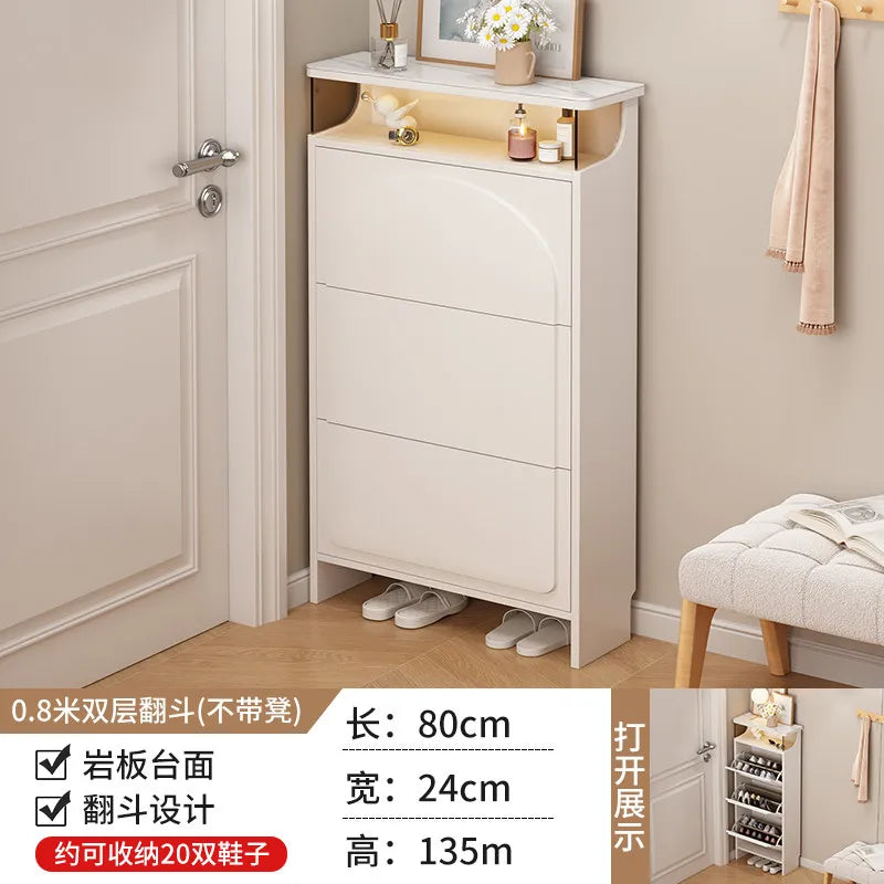 Slim Office Shoe Rack Kids' Storage Entryway Hotel Room Shoe Cabinet Bench Display Rangement Chaussures Hallway Furniture